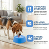 Dog Liquid Lick Bowl with Rolling Ball ABS Material Slow Feeding Non-Slip Personality Solid Pattern