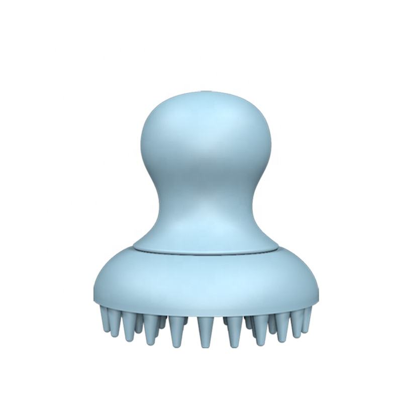 Wellfine Custom Pet Hair Remover Brush Bath Silicone Pet Brush Easy Hair Remove Clean Grooming Brush