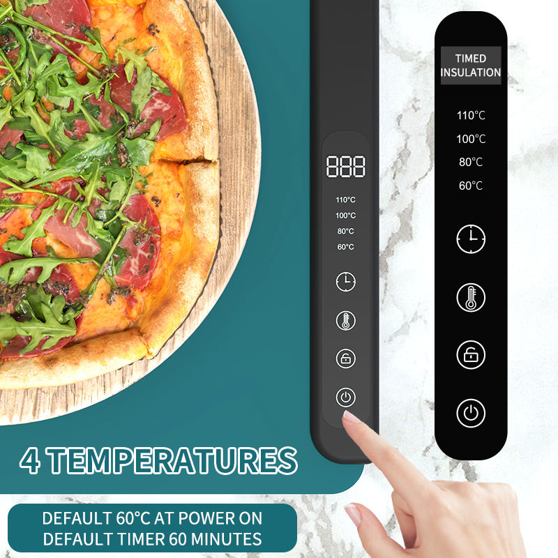 Estera de silicona para hornear, bandeja el&eacute;ctrica ajustable para calentar alimentos, Control de temperatura, accesorios de cocina, estera de silicona para calentar alimentos