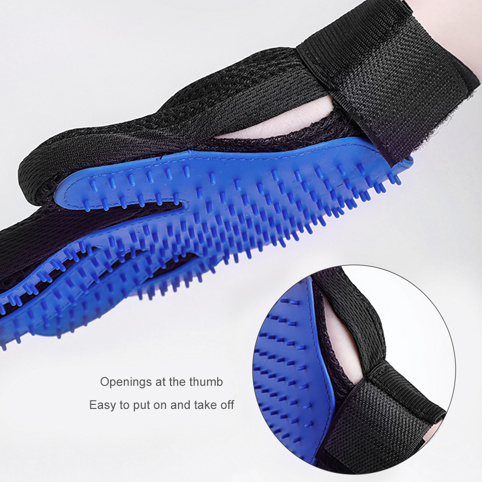 Silicone Pet Grooming Glove - Hair Removal & Massage