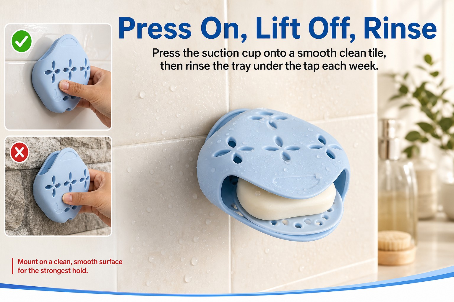 <p><b>Designed for Less Soap Sludge and No Drilling</b></p> <link href="https://fonts.googleapis.com/css?family=Inter" rel="stylesheet" type="text/css" />