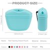 Silicone Dog Treat Pouch - Magnetic Closure with Waist Clip