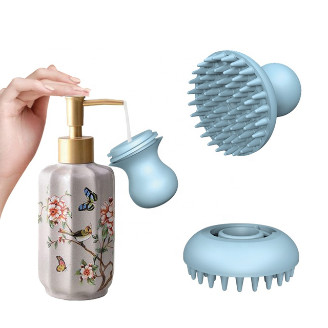 Silicone Shampoo Brush for Scalp Massage - Wet & Dry Hair