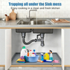 Large Premium Waterproof Silicone Drip Tray Liner Silicone Kitchen Cabinet Water Leak Protection Under the Sink Silicone Mat