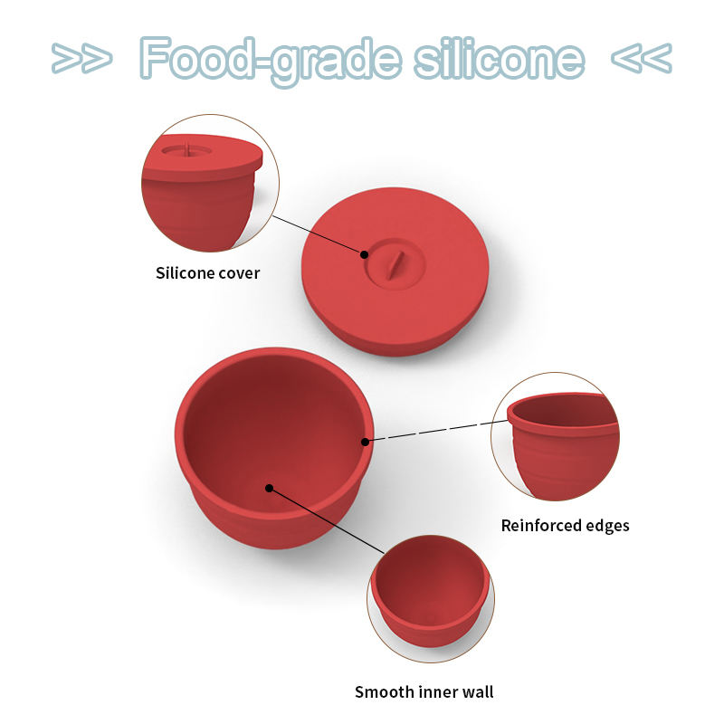 Silicone Bowl Liners for Tilt-Head 5 Quart KitchenAid Mixers Liners with Lids for KitchenAid Stand Mixers Silicone Bowl Liners