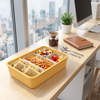 メーカー食品グレードのシリコーン BPA フリー弁当箱大人のポータブル耐久性のあるオフィス弁当箱