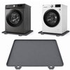Drip Tray Silicone Mat Washing Machine Tray with Raised Edge for Protecting Floors, Mini Fridge, Washing Machine, Dryer