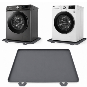 Drip Tray Silicone Mat Washing Machine Tray with Raised Edge for Protecting Floors, Mini Fridge, Washing Machine, Dryer