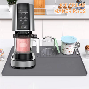 2026 Custom Logo Silicone Coffee Tamper Mat Easy to Clean Ice Cream Maker Mat for Kitchen Countertops