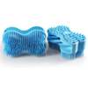 Wellfine 100% Silicone Gentle Nubs Massage Scrubber Skin Exfoliation Cellulite Treatment Silicone Brush Shower Baby Brush