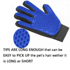 2 in 1 Five Fingers Hair Removal Silicone Pet Cat Cleaning Hair Remover Grooming Deshedding Bathing Brush Gloves