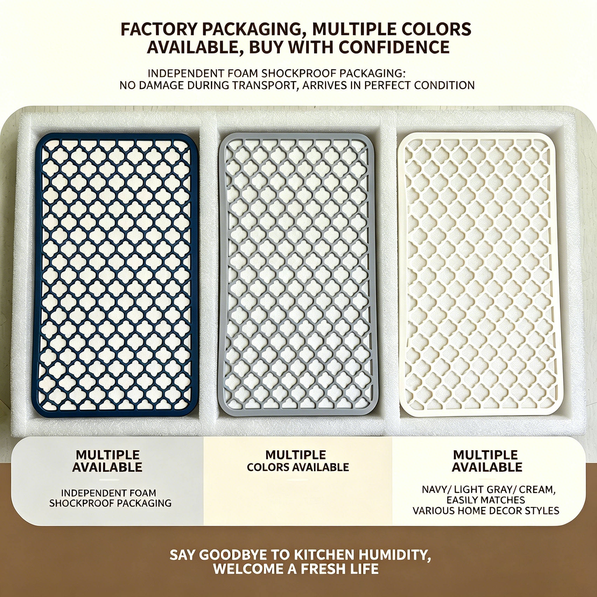 Sink Protector Pad Anti Slip Quick Dish Dry Mat Dish Drain Mat Absorbent Stone Kitchen Silicone Dish Drying Diatomite Earth Mat