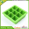 100% Platinum Silicone Baby Food Freezer Tray Ice Cube Box Europe 9 Grid with Lid