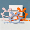 OEM ODM Baby Teething Silicone Soft Toy Safe Easy to Hold Baby Silicone Teethers