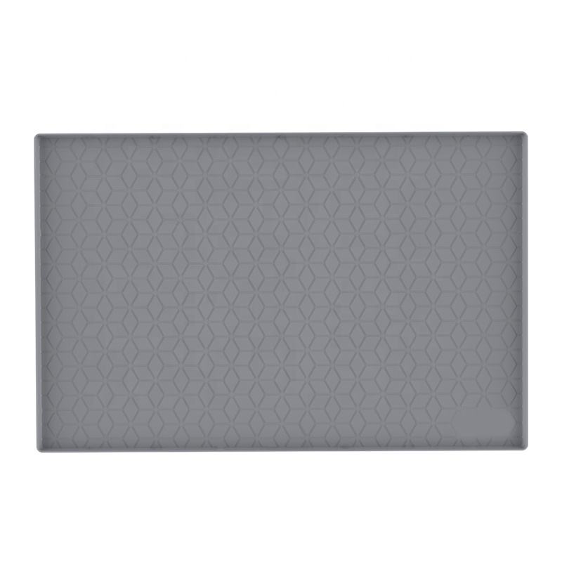 2025 New Kitchen Silicone Sink Mat Custom Waterproof Hole Anti-slip Silicone Kitchen Cabinet Protector Mat Under Mat