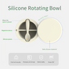 Custom Logo Bowl Non Toxic Food Grade Silicone Gyro Baby Feeding Bowl With Lid