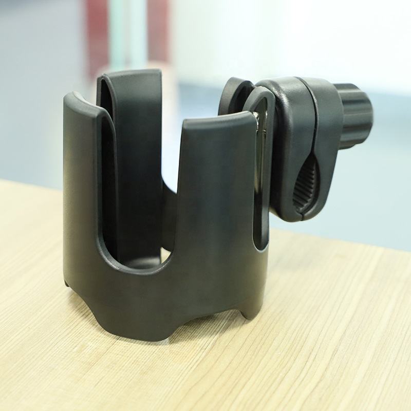 Wellfine New Universal Pushchair Stroller Cup Holder for Pram Stroll Rack Bottle Organizer 360 Rotatable Cup Holder