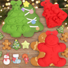 Christmas Tree Silicone Baking Mold - Food Grade Holiday Themed Pan for DIY Cookies Candies Chocolate Cake Bread