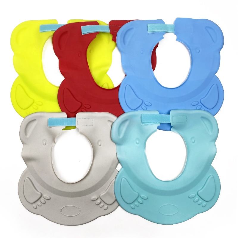 Silicone Baby Bathing Shampoo Shower Protection Silicone Shower Cap With Air Gasket