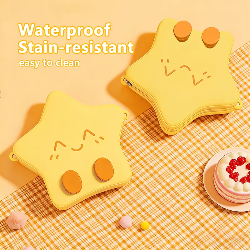 Cartoon Silicone Crossbody Storage Bag Fashionable Cute Wallet Purse Waterproof Portable Travel Single Shoulder Bag