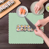 Wellfine BPA Free DIY Sushi Making Tool Food Grade DIY Silicone Sushi Roll Mat Silicone Sushi Mat