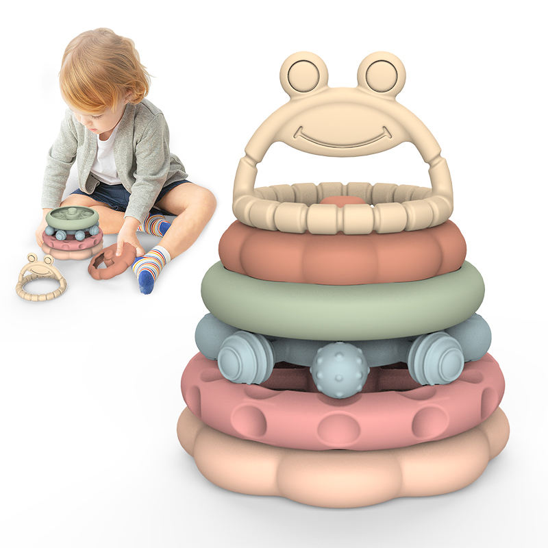 Non Toxic Baby Teether Silicone Toys Bpa Free Food Grade Chew Silicone Baby Teether
