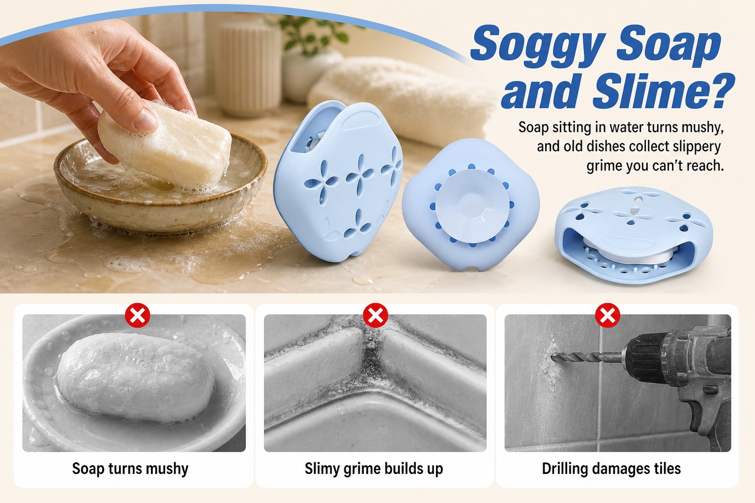 <p><b>Universal Fit for Smooth Bathroom and Kitchen Surfaces</b></p> <link href="https://fonts.googleapis.com/css?family=Inter" rel="stylesheet" type="text/css" />