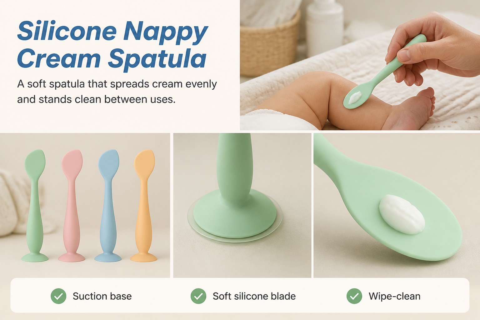 <p><b>Diaper Cream Applicator for Cleaner, Gentler Changes</b></p> <link href="https://fonts.googleapis.com/css?family=Inter" rel="stylesheet" type="text/css" />