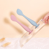 Silicone Diaper Cream Spatula - Soft Applicator, Suction Base