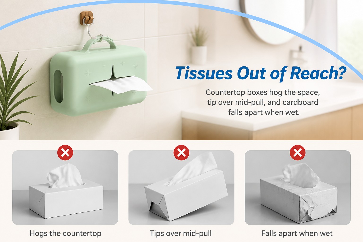 <p><b>Designed for Less Clutter and Drier Tissues</b></p> <link href="https://fonts.googleapis.com/css?family=Inter" rel="stylesheet" type="text/css" />