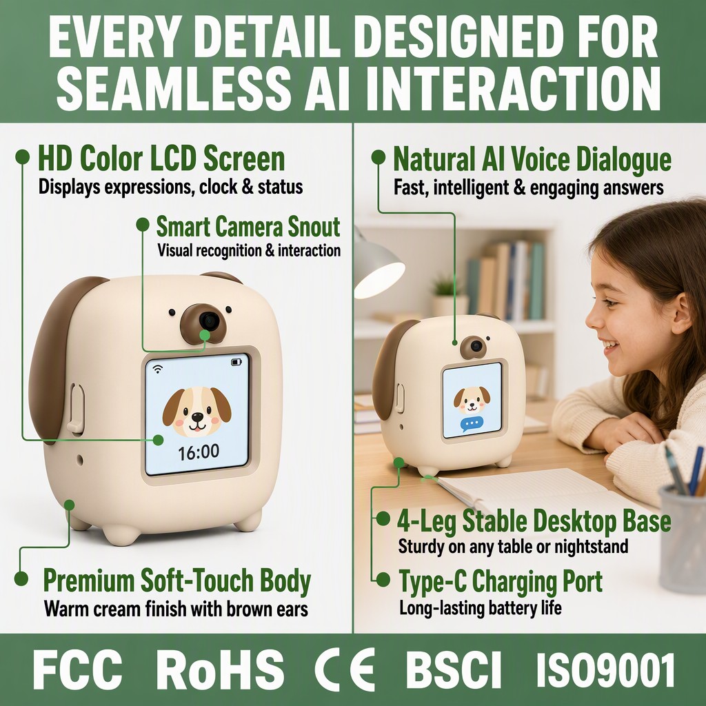 AI Robot Toy for Kids - Early Education Learning Companion