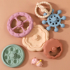 Silicone Baby Stacker Toy Set - Soft Castle Blocks Teether