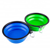 5.0 Inch Portable Silicone Pet Bowl, Foldable Expandable Water Feeding Travel Bowl Cup Dish for Pet Dog Cat 1000ml