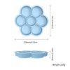 Wellfine BPA Free Kids Feeding Set Flower Plate Wholesale Dishes Baby Silicon Suction Plate Tableware Baby Plate With Lid