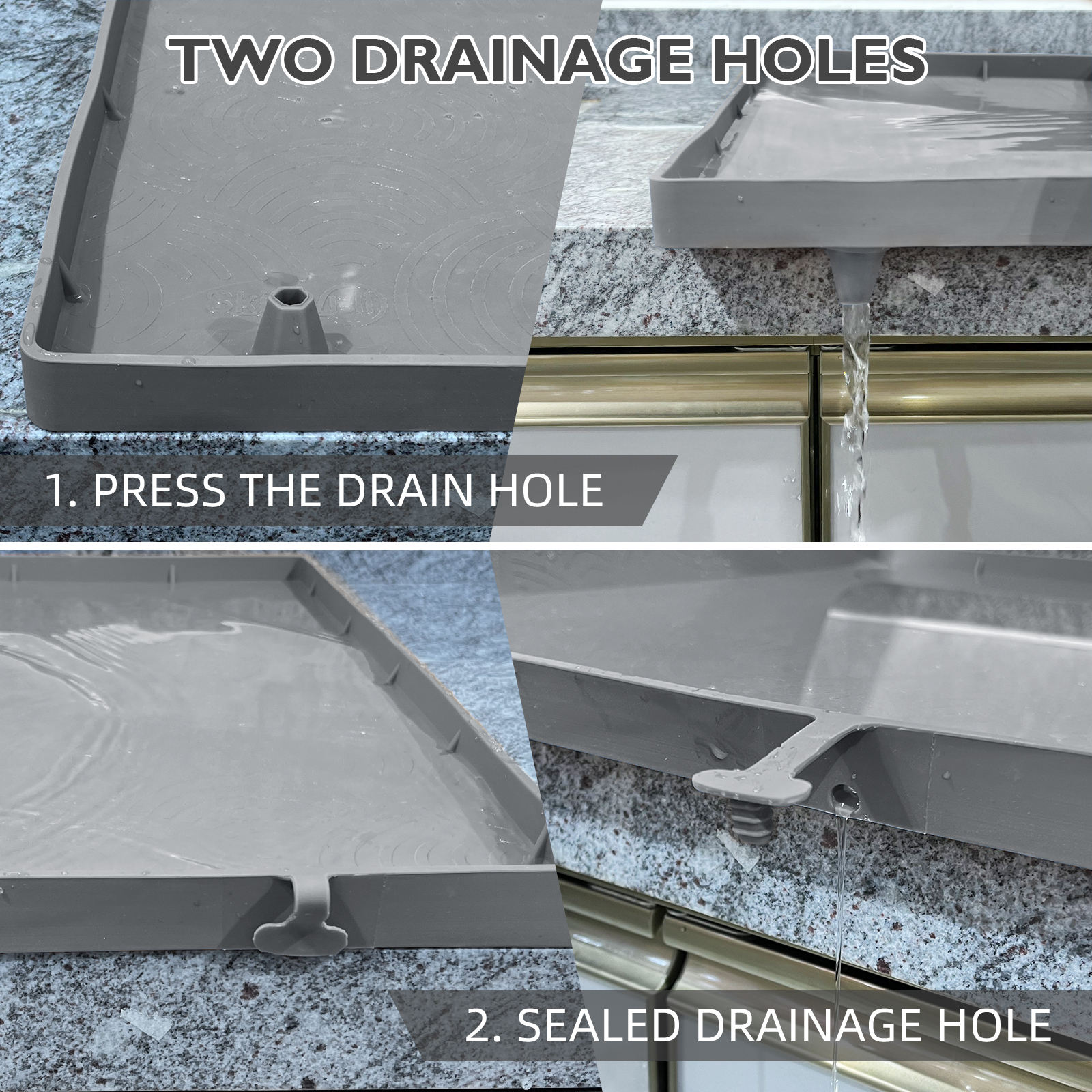 Silicone Under the Sink Waterproof Mat for Kitchen Cabinet Protection with Absorbent Properties Silicone Mat