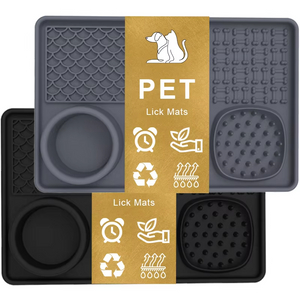 Modern Non-Slip Dog Bowl with Solid Pattern Food Grade Silicone Pet Lick Mat Eco-Friendly Automatic Pet Feeder for Water Food