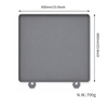 Drip Tray Silicone Mat Washing Machine Tray with Raised Edge for Protecting Floors, Mini Fridge, Washing Machine, Dryer
