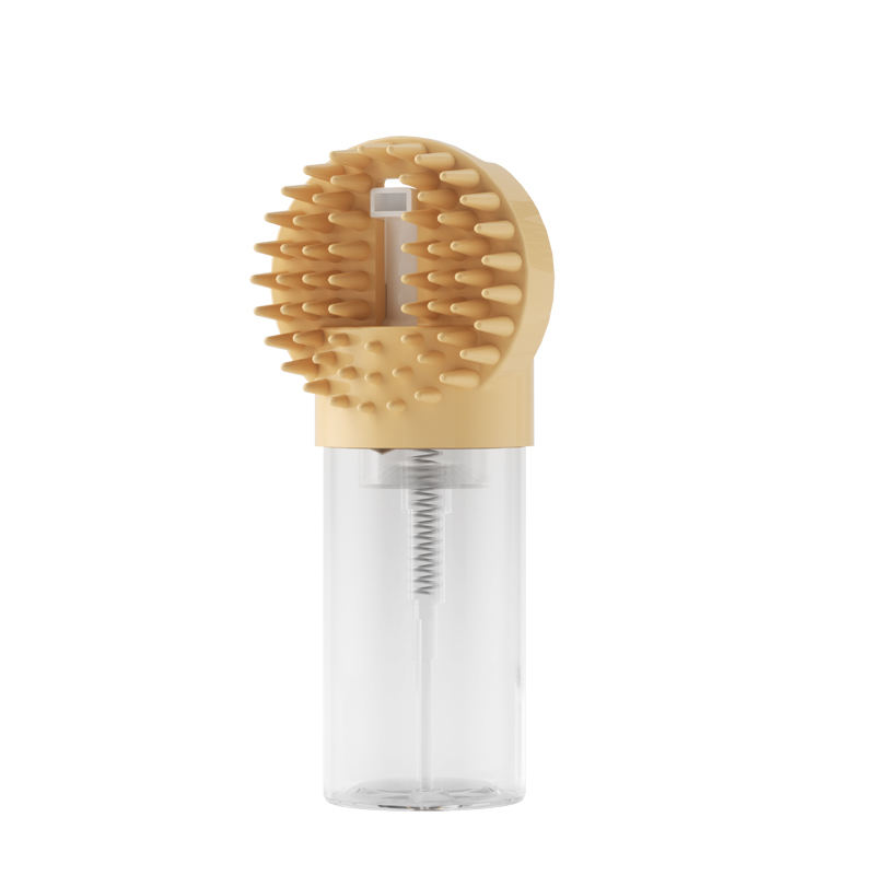 Wellfine New Arrival Luxury Silicone Pet Shower Massage Brush Hair Cleaning Grooming Cat Bathing Brushes