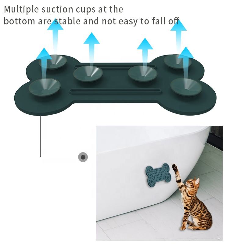 Customized Silicone Pet Lick Pad and Dog Distraction Device Keep the Dog Comfortable and Funny in the Bath Time