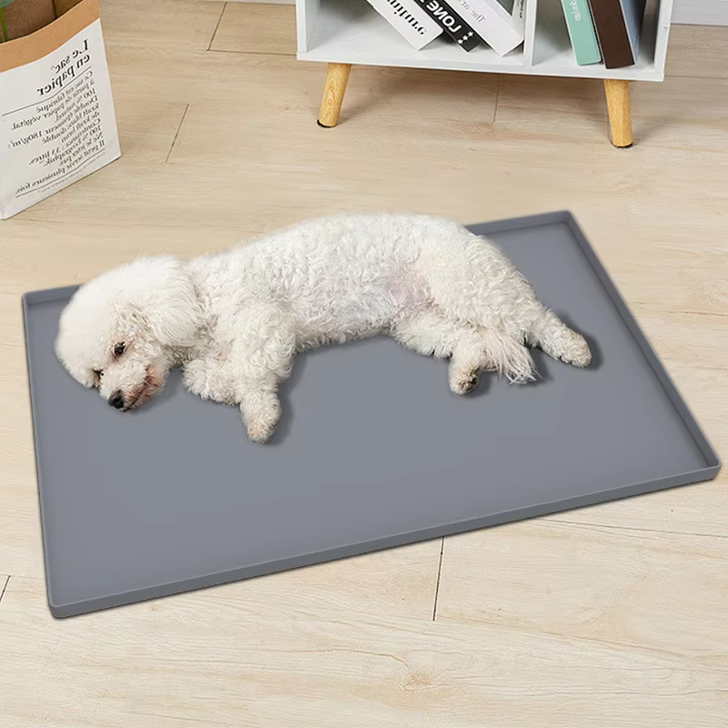 Wholesale Double-Sided Anti-Slip Pet Feeding Mat Rectangle Easy Clean Waterproof Dog Cat Mat