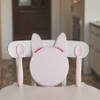 Custom Logo Bunny Rabbit Silicone Baby Feeding Set Manual Driven Plate for 0-12 Months Baby