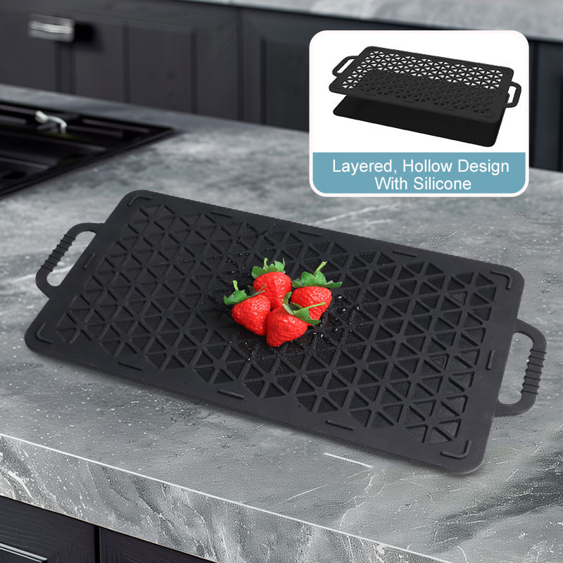 New High Quality Defrost Tray Thaw Frozen Food Defrost Master Kitchen Gadgets Meat Quick Defrosting Plate Board