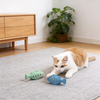 Eco-Friendly Fish-Shaped Bite-Resistant Molar Self-Pleasure Silicone Pet Toy Food Grade for Catnip Cats