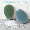 Soft Silicone Hair Cleaning Brush Reusable Baby Bath Cleaner Massager Brush Scrubber Silicone Baby Shampoo Brush