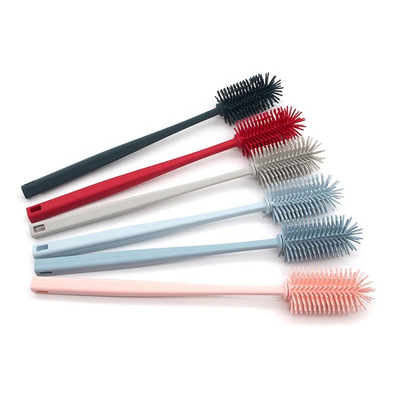Wholesale Silicone Baby Bottle Cleaning Brush Reusable Baby Bottle Brush