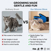 Pet Bath Gloves Supplies Silicon Pet Hair Remover Gloves Mascota Pet Grooming Glove Deshedding Brush with 260 Grooming Tips