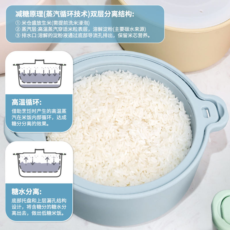 Silicone Microwave Steamer Bowl Oven Safe Food Steamer for Vegetables