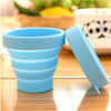Modern Candy Color Silicone Telescopic Gargle Cup 200ml for Home Outdoor Sports Travel Business-Folding Advertising Cup Gift