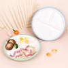 New Design BPA-Free Ceramic Kids Dining Plate Welcome Gifts Colorful Cartoon Porcelain Material Non-Toxic