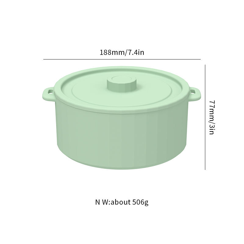 Top Ranking Food Grade Collapsible Silicone Vegetable Food Pot Microwave Steamer